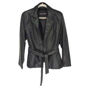 Wilsons Leather Jacket w Belt and Removeable Liner